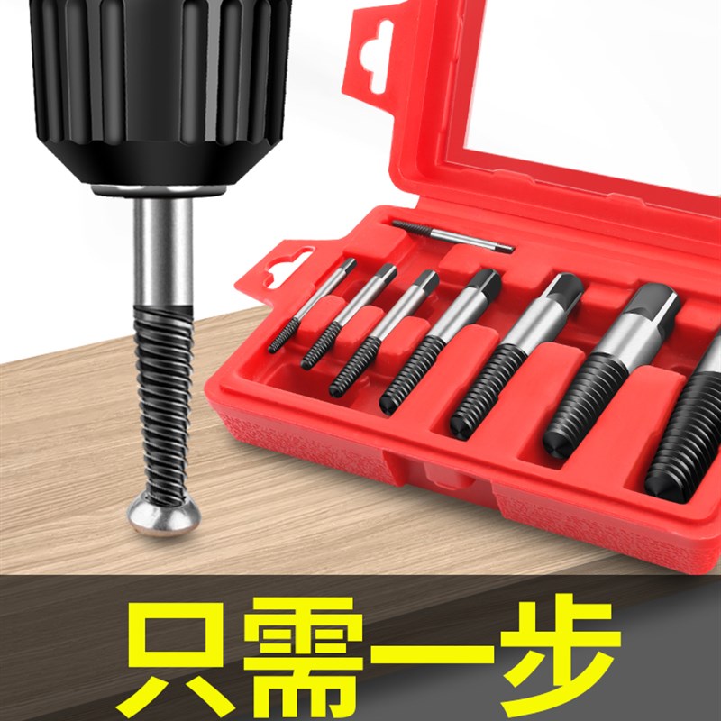 绿林断头螺丝取出器滑丝滑牙多功能取罗丝工具反丝断丝取丝器神g