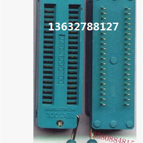 2.0 40P 烧录座 IC座 240-1290-00 测试座 铜脚