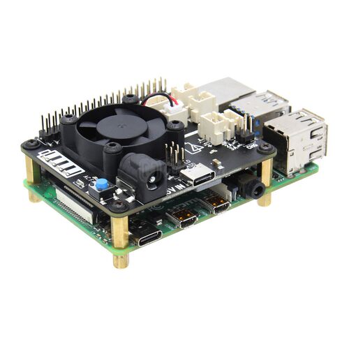树莓派4 UPS, X708电源管理扩展板带自动开机和安全关机功能