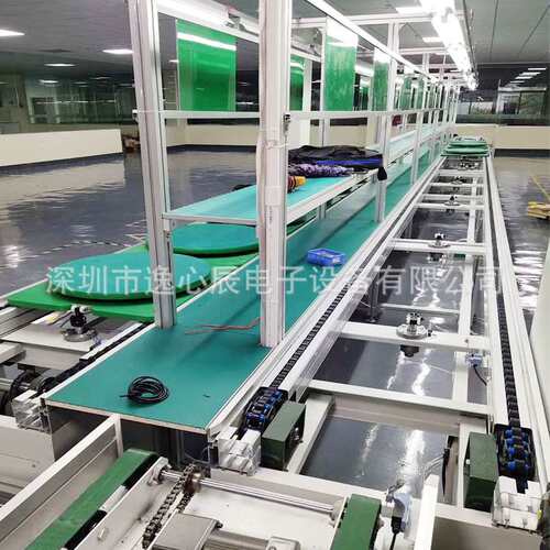 东莞礼券机工装板输送线 装配组立 电子设备倍数线积放式滚筒线