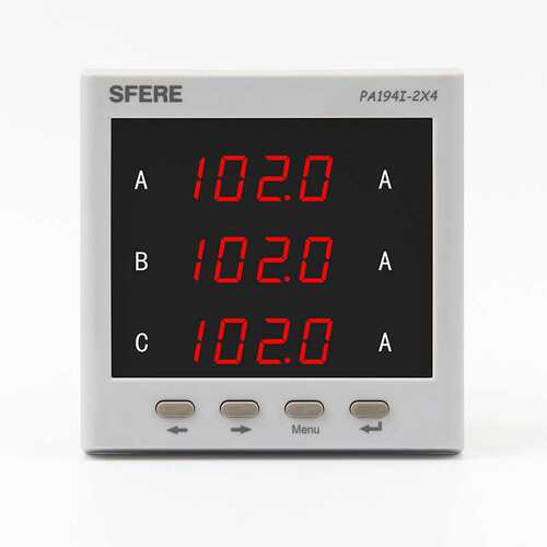 江苏斯菲尔SFERE  PA194I-2X4(老型号CD194I-2X4)三相交流电流表