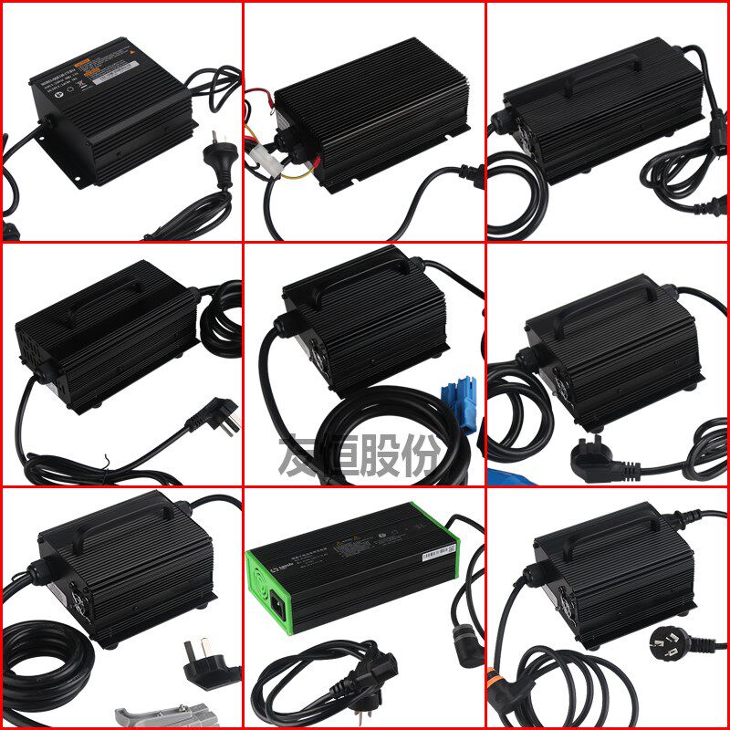叉车充电器12V24V中力杭叉合力诺力天罡电车充电外置内置快速充电