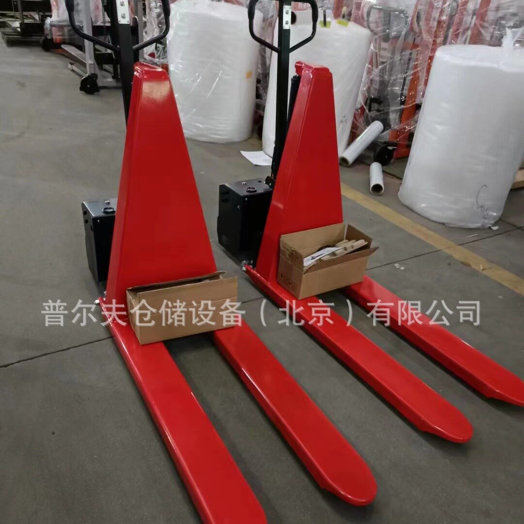 半电动高起升搬运车红外感应自动升降流水线升降叉车