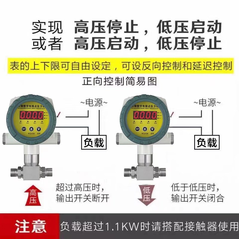 防爆差压控制器智能数显压差开关z差压变送器报警开关量信号4-20m