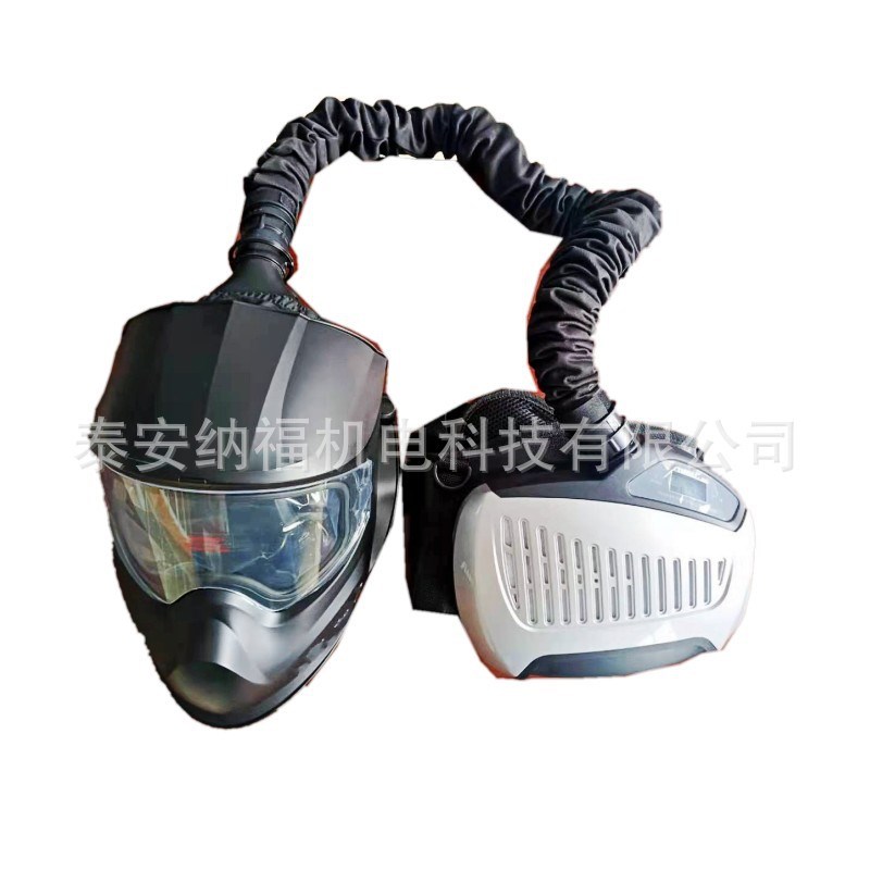 正压式电动送风打磨面罩电动送C风防尘面罩电动送风喷砂面罩