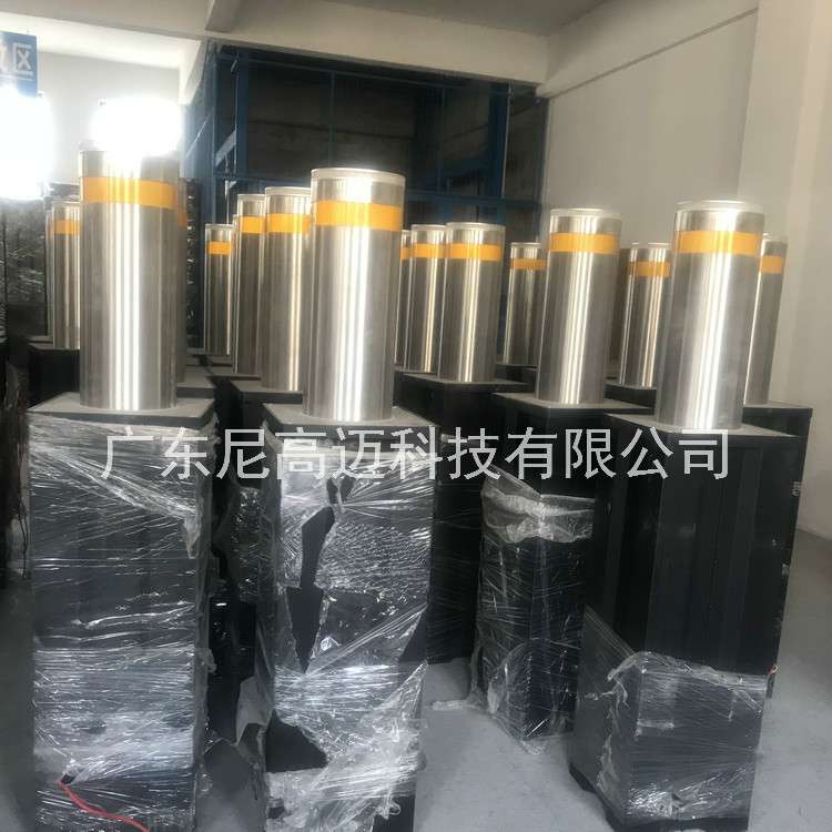 304不锈钢成品车挡 全半自动液压升降路障 辽宁沈阳学校电动路桩