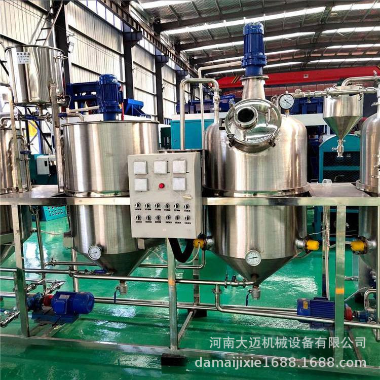 除臭脱酸花生油大豆精炼设备