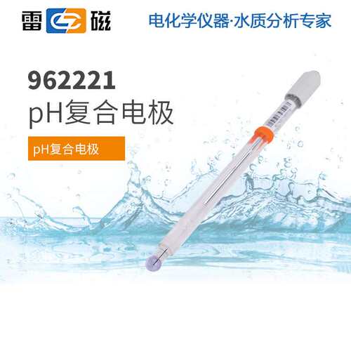 雷磁pH复合电极962201高精度 962103开放式 962221超纯水