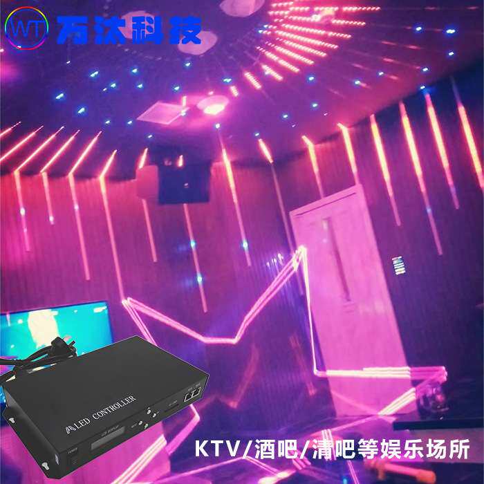 H801TC控制器可联机脱机电源同步主控SD卡可编程双网口幻彩控制器