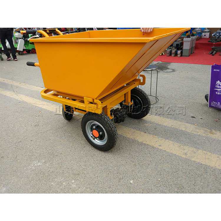 实心轮胎工地自卸灰斗车 养殖果园搬运小斗车 家用电动三轮推货车