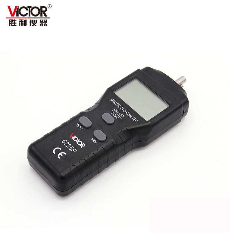 VICTOR胜利VC6235P接触式转速表 测速表测速仪 转数表 接触线速表