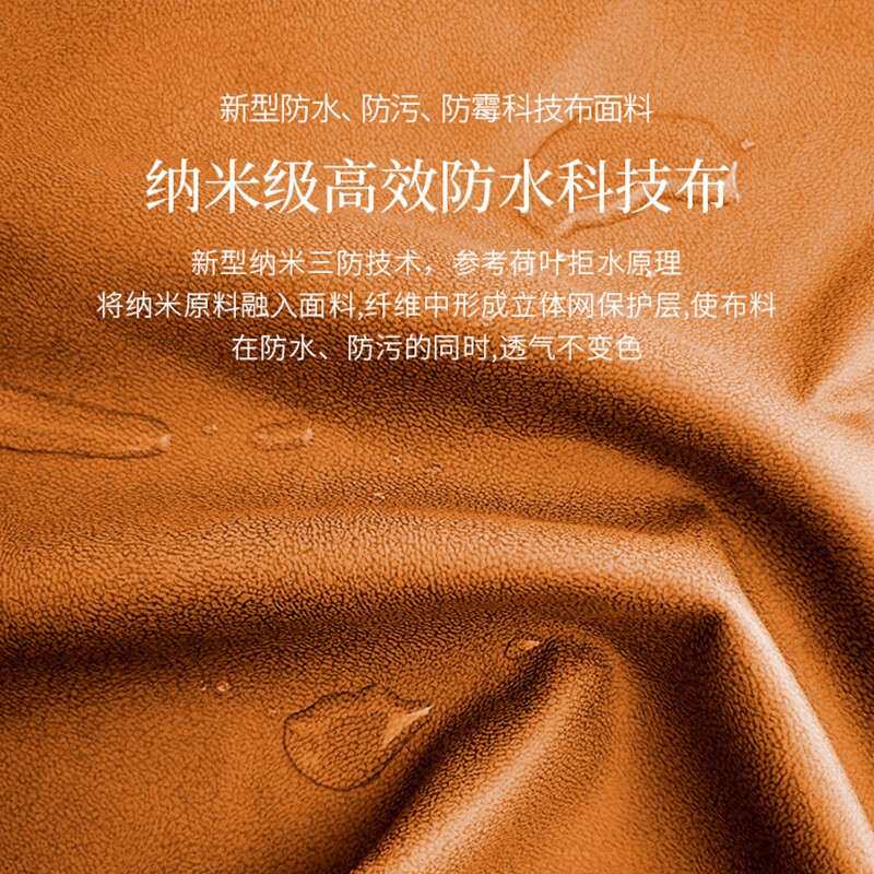 意式极简科技布沙发客厅双人奶油风直排沙发现代简约布艺沙发家具