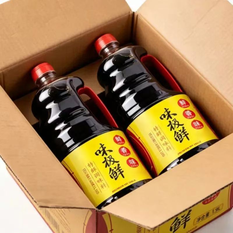 味极鲜】2.1kg味极鲜酱油生抽提鲜批发凉拌大桶炒菜调味汁调料装