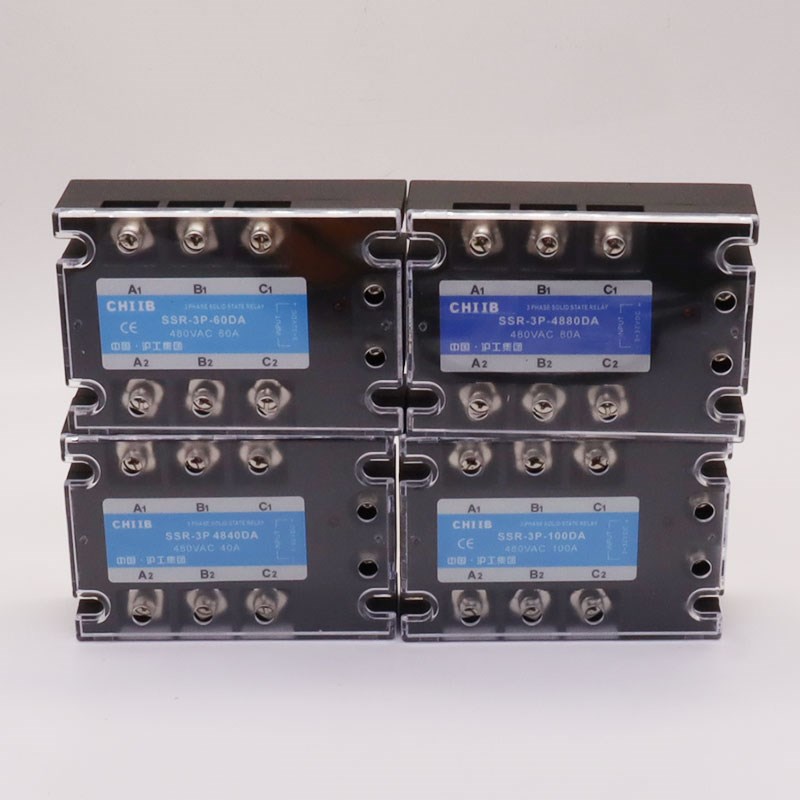 沪工CHIIB 三相固态继电器SSR-3P-60DA 直流控交流 10A20A40A100A