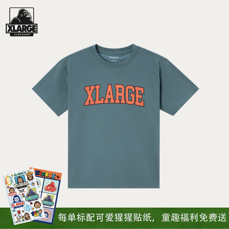 XLARGE中大童凉感速干短袖T恤图片