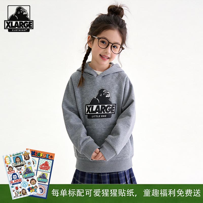 XLARGE童装连帽卫衣男女童外套图片