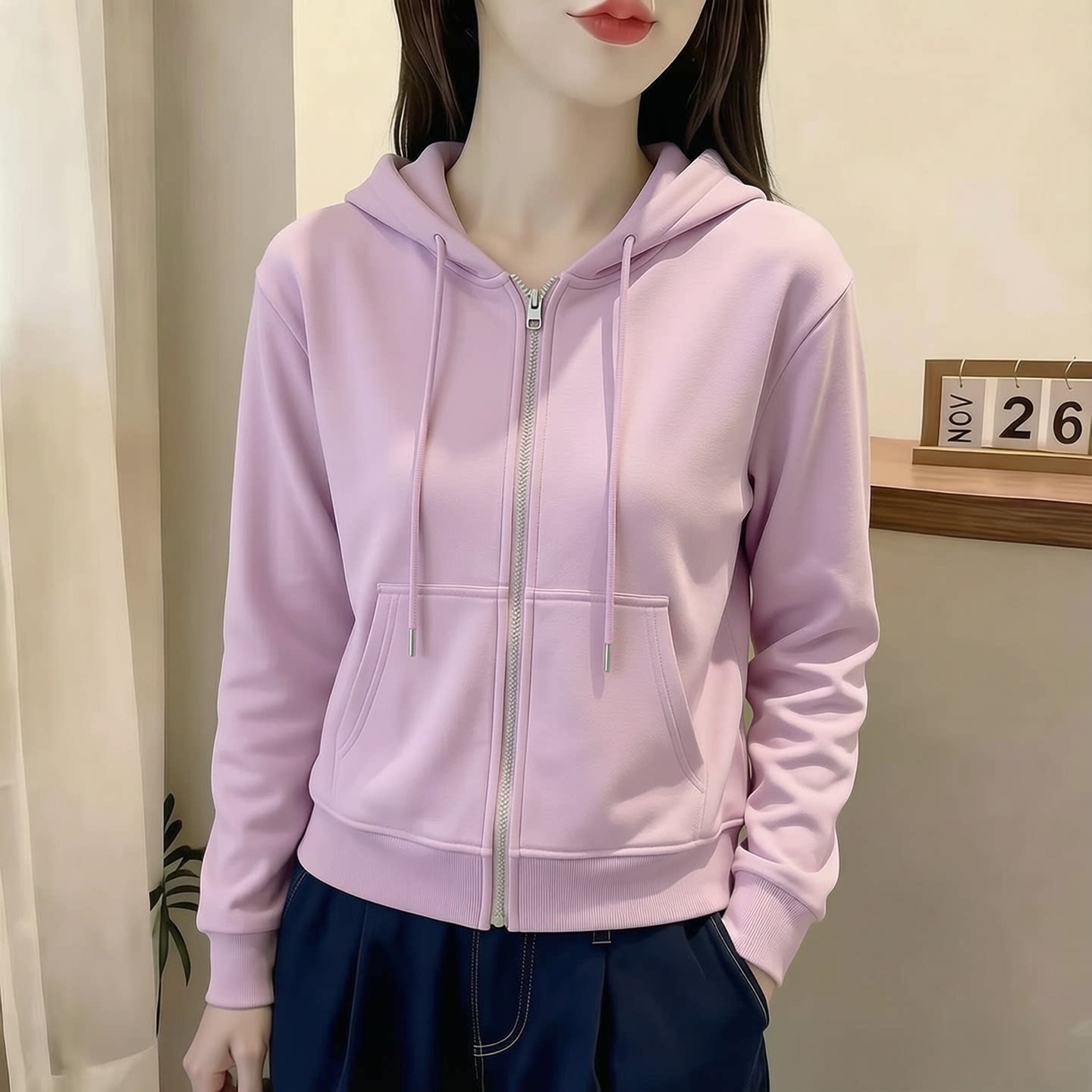 开衫连帽卫衣女装2026新款今年流行爆款棒球服上衣风衣外搭短外套