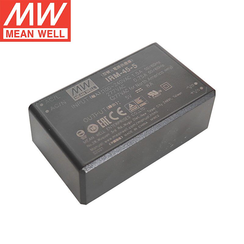 台湾明纬 IRM-45-5 AC-DC模块开关电源40W插脚型5V 8A