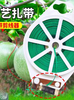 园艺扎线包塑捆扎带花艺铁丝月季爬藤植物牵引绳固定绑花神器支架