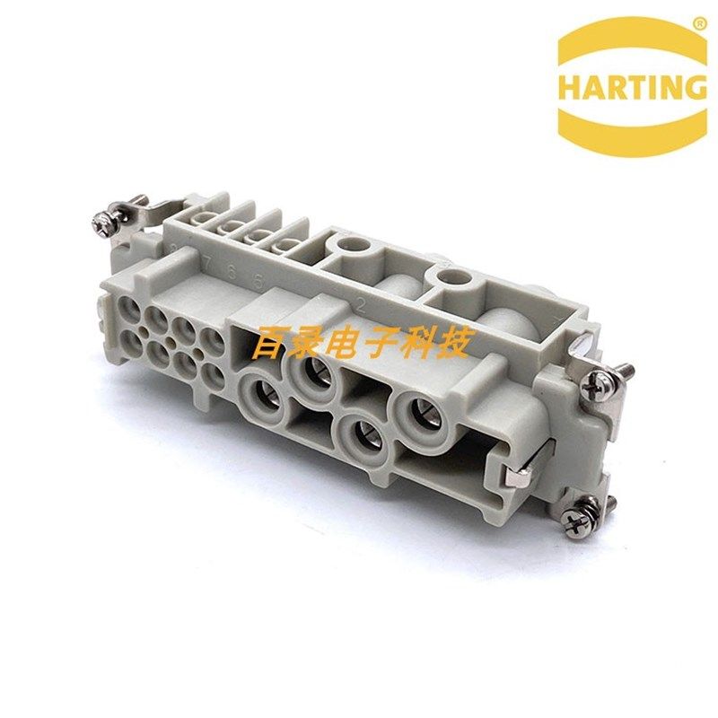 HARTING浩亭 哈丁 09380122701 8+4针母芯 重载连接器 80A 16A
