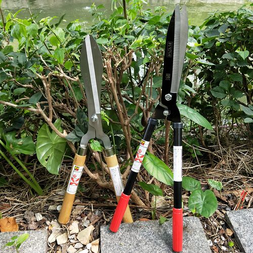日本黄金马进大草剪口木柄钢管柄树枝绿化剪刀花园草坪剪修枝剪刀