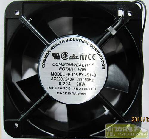 轴流风机FP-108EX-S1-B 150方形风扇 220V双滚珠散热风扇