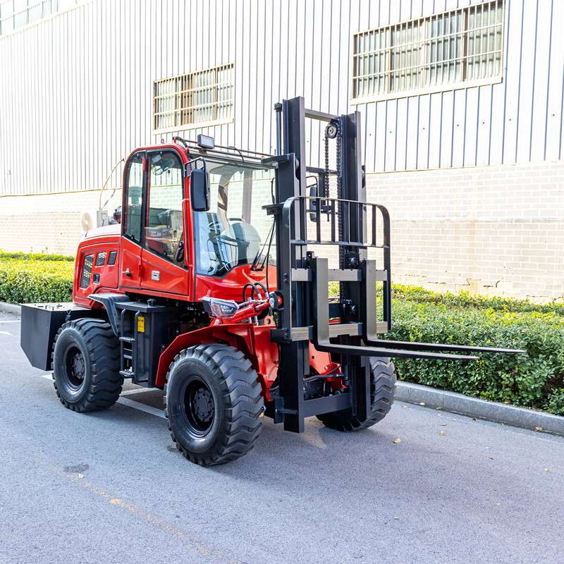 新款轮式越野叉车 3吨/3.5吨工程搬运卸货用叉车 小型越野叉装车