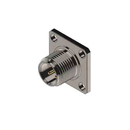M12×1.0真空玻璃烧结连接器4芯5P8针气密性航空插头m12