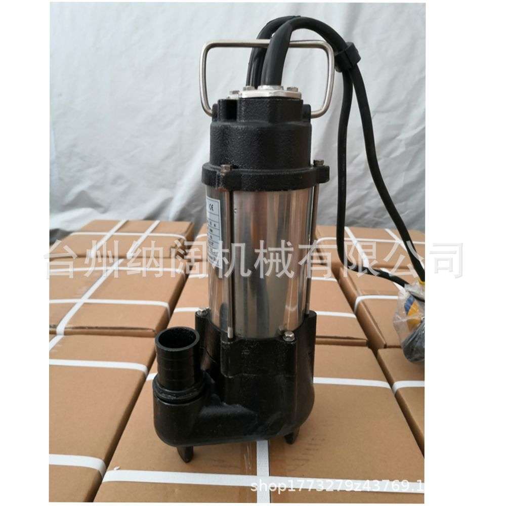 VD全自动不锈钢切割泵潜水排污泵无堵塞污水泵110V-120V家用灌溉