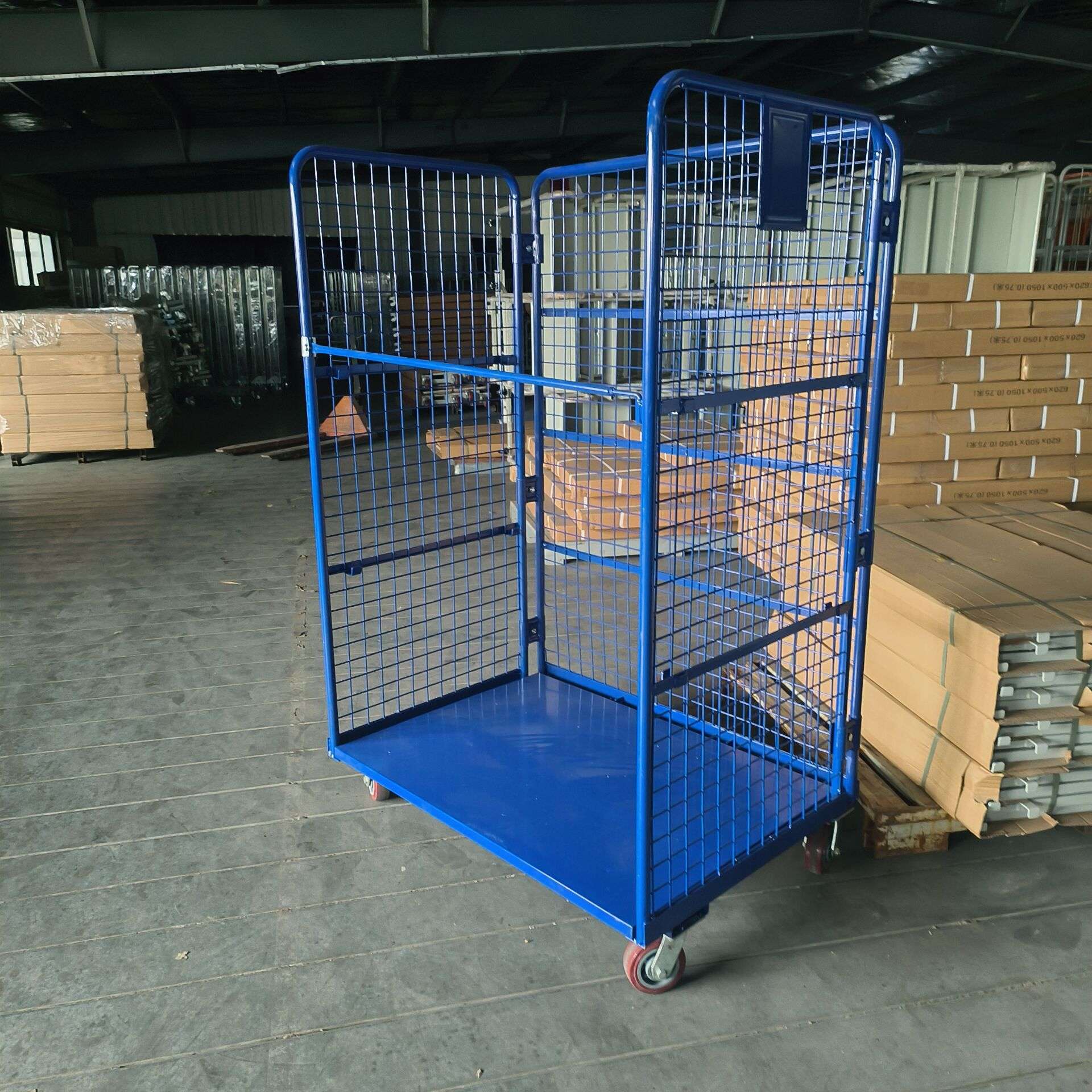 移动推车不加门折叠物流台车加密搬运车快递金属省力分拣笼车工厂