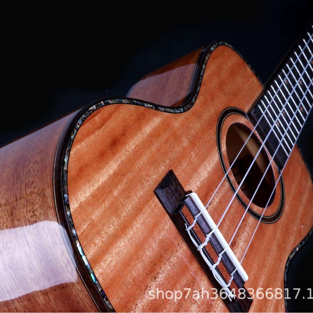 全单尤克里里 SS1 21寸正桶全桃花芯全单木色亮光儿童ukulele