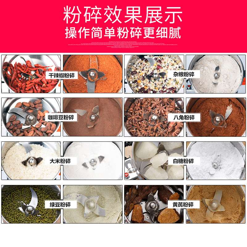 哈瑞斯厂家3.6kw五谷杂粮磨粉机大功率超细磨坊商用粉碎研磨机器