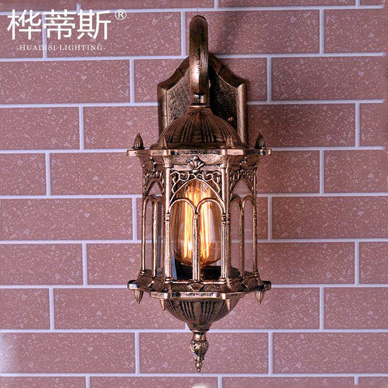 欧式户外壁灯防水庭院灯具创意美式复古室外阳台外墙过道走廊楼梯