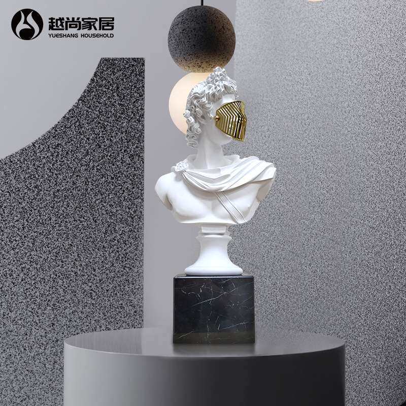 现代简约树脂艺术品室内装饰摆件人物立柱装饰摆件北欧装饰摆件