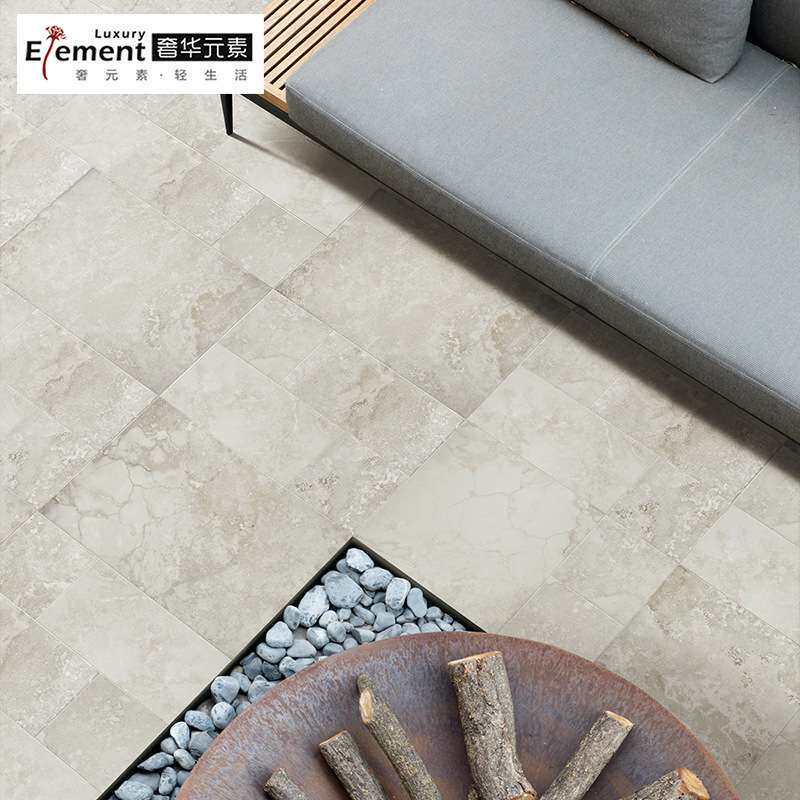 欧式复古子母莱姆石瓷砖仿古砖哑光客餐厅防滑地砖阳台庭院古堡砖