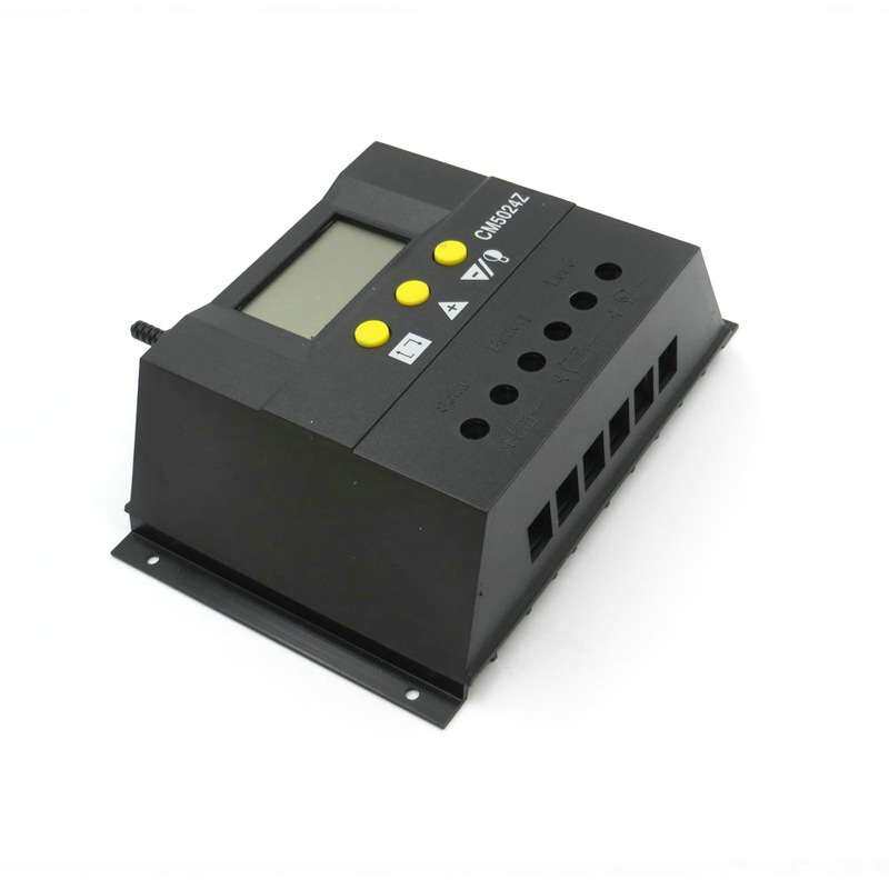 50A光伏发电控制器12V24V太阳能电池板控制器带温度探头控制器