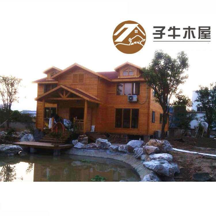 浙江厂家移动组合式木板房全屋可拆卸民宿木别墅原木度假村房子