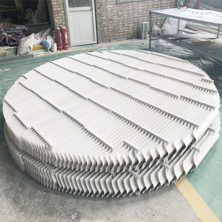 脱硫塔PP除雾器 玻璃钢喷淋塔除雾器S型折流板除雾器不锈钢带钩