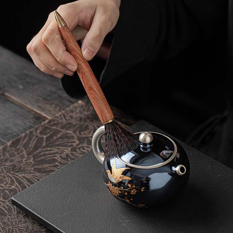 茶则四件套六君子套装茶道配件家用高档茶艺摆件茶勺茶夹茶笔
