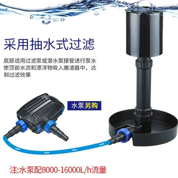 森森格池鱼池水面树叶垃圾收集器漂浮撇渣器水池面吸油 CSP-40