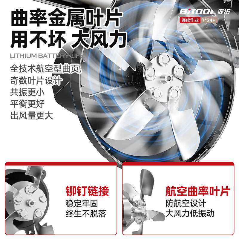 电动鼓风机烧烤专用吹风机小型手持无线充电便携式生火点碳炉金烨