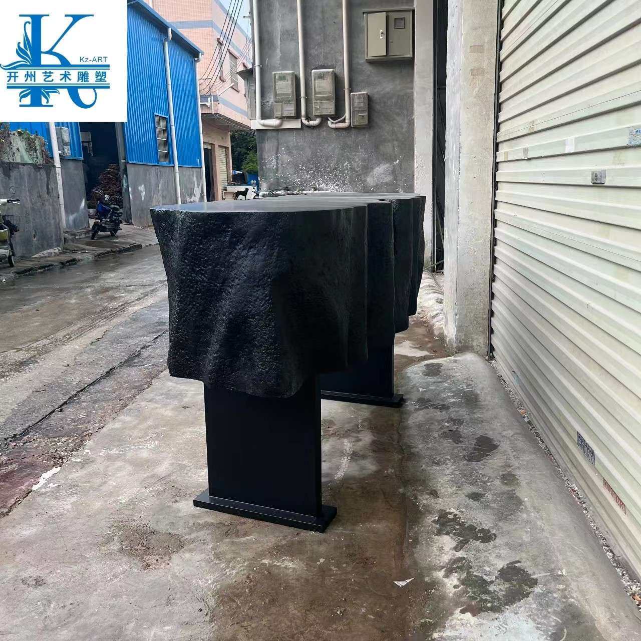 简约创意玻璃钢茶几异行落地艺术品不规则雕塑摆件酒店售楼部装置