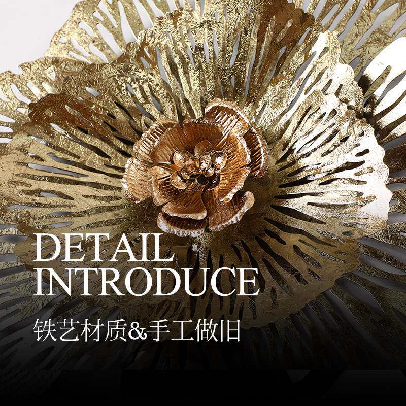 创意壁饰新中式客厅墙上墙面荷花装饰墙壁装饰挂件装修饰品墙饰