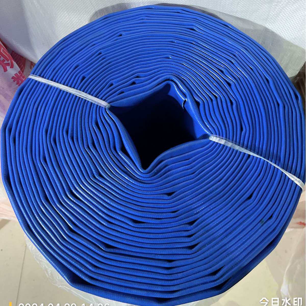 厂家直发8寸农用涂塑软管蓝水带高压防冻兰水带园林农田灌溉水管