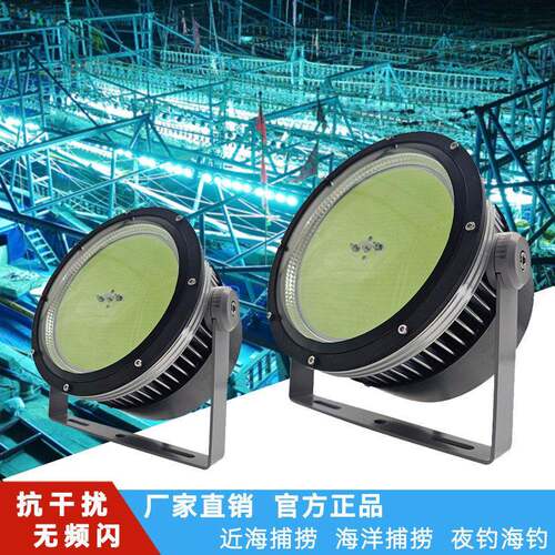 船用鱿鱼集鱼COB夜钓鱿鱼灯防水LED集渔灯