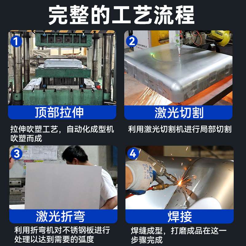 304大口径不锈钢防爆吨桶1000升方形化工桶316食品级油桶一罐圆桶