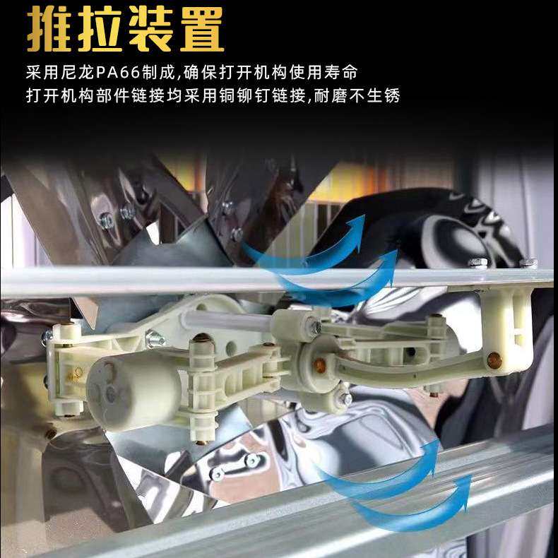 工厂车间排风扇通风降温负压风机畜牧养殖1100型推拉式负压风机