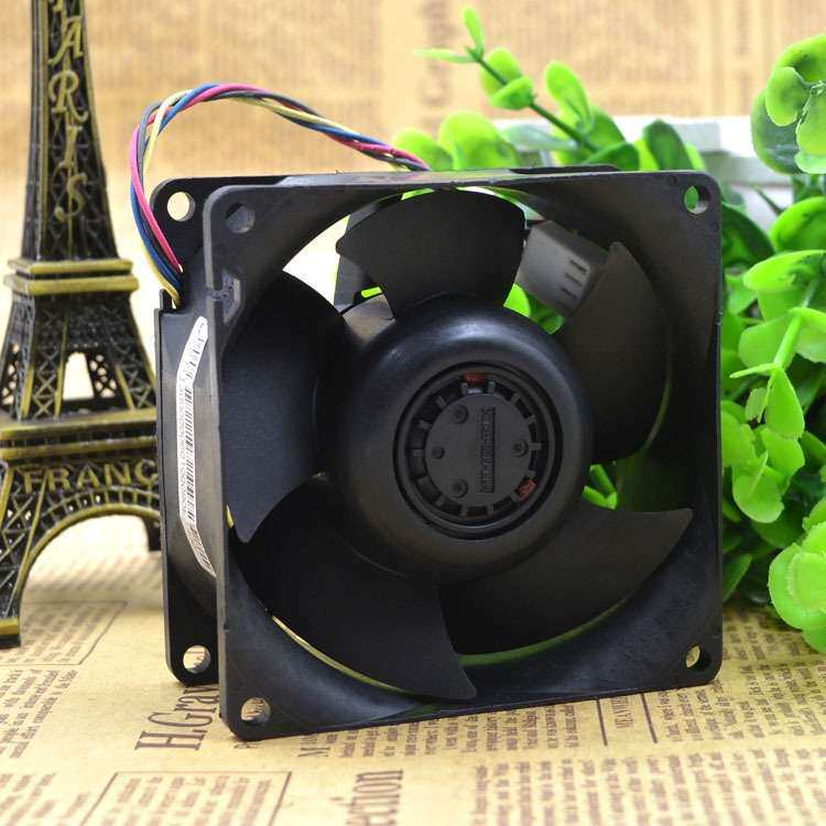 原装NIDEC 四线 12V 1.4A 双滚珠高转速服务器风扇V80E12BGA5-57