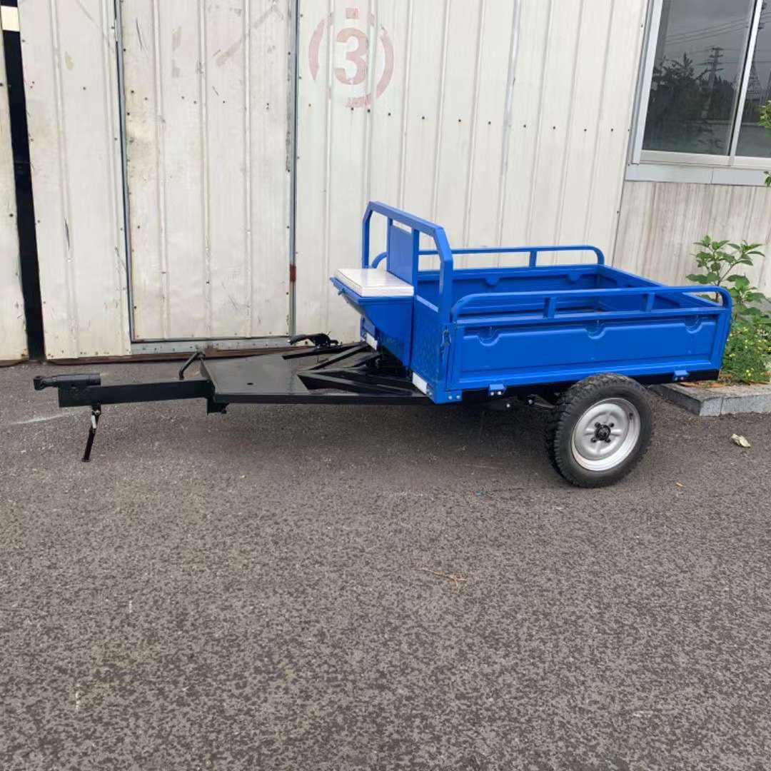 拖车电动拖拉机拖斗手扶拖拉机使用拖车斗