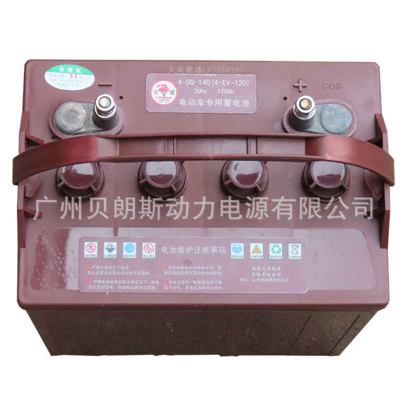 电动游览车电瓶4-DG-140 8V170Ah 火炬牌观光车蓄电池 全国联保
